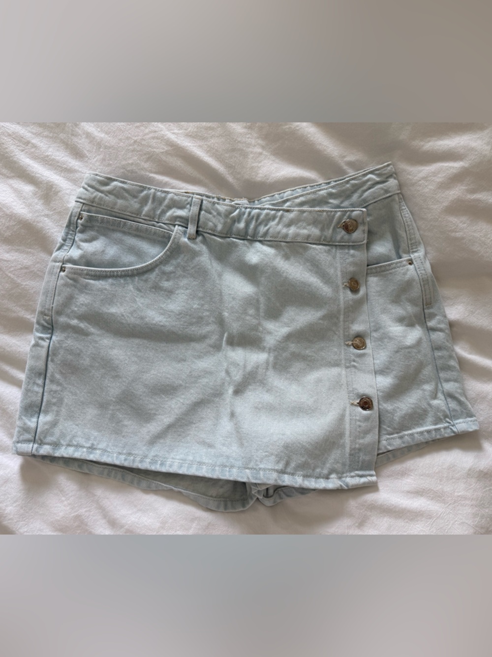 Zara Light Blue Denim Skirt